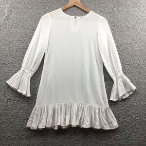 Area‎ Stars 3/4 Sleeve Mini Dress White XS